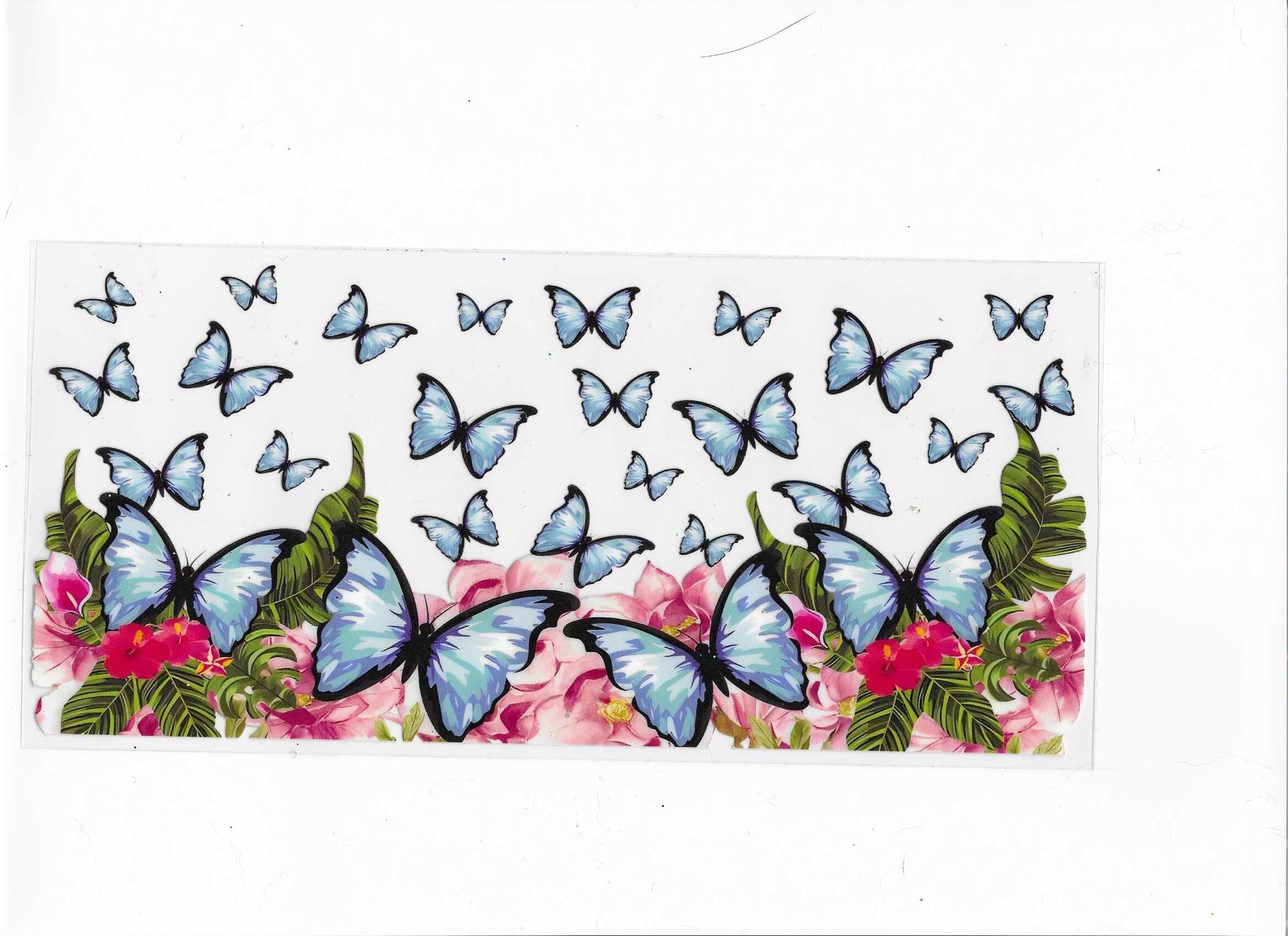 Blue Butterfly`s cup wrap
