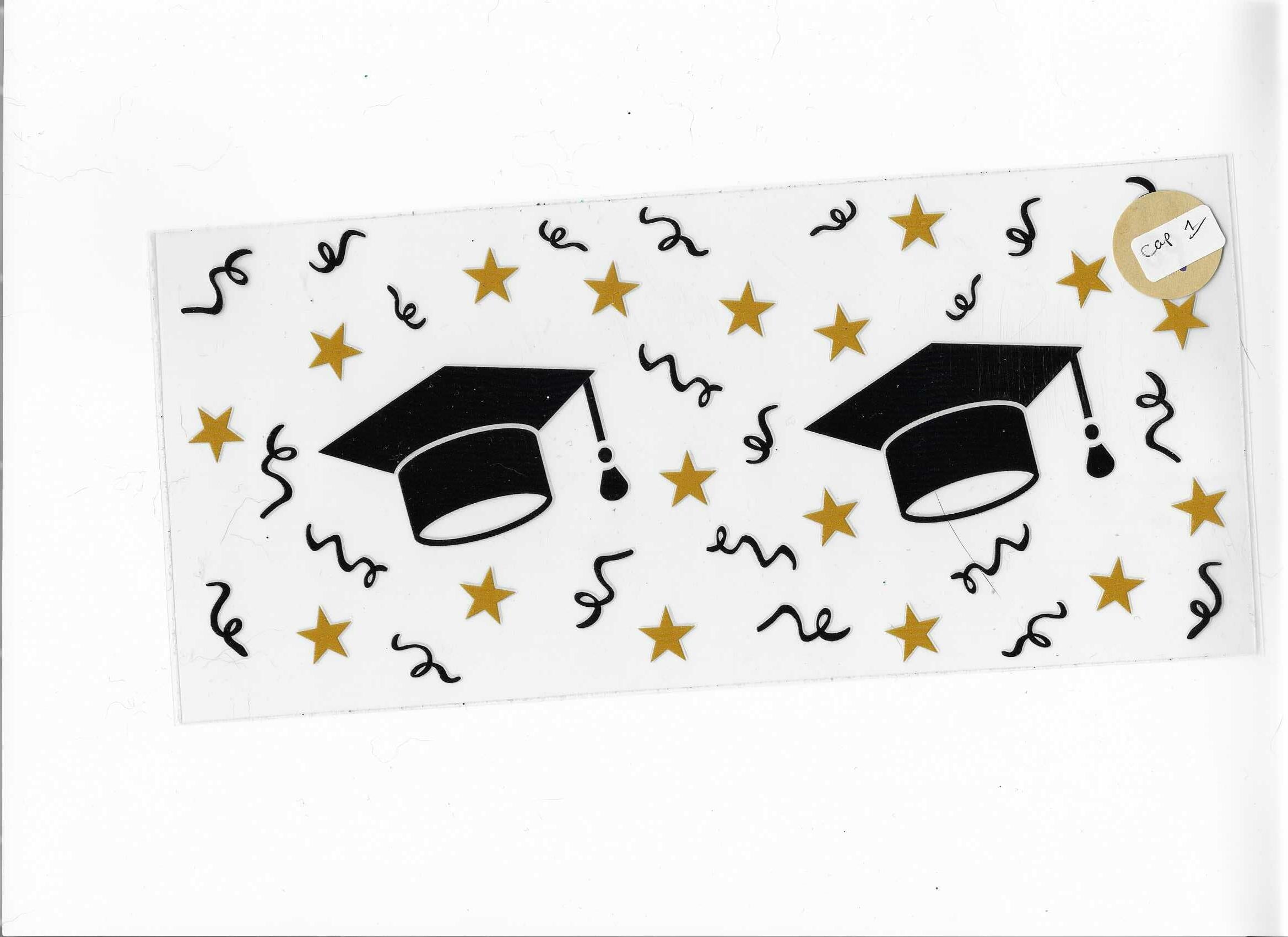 graduation cap cut wrap