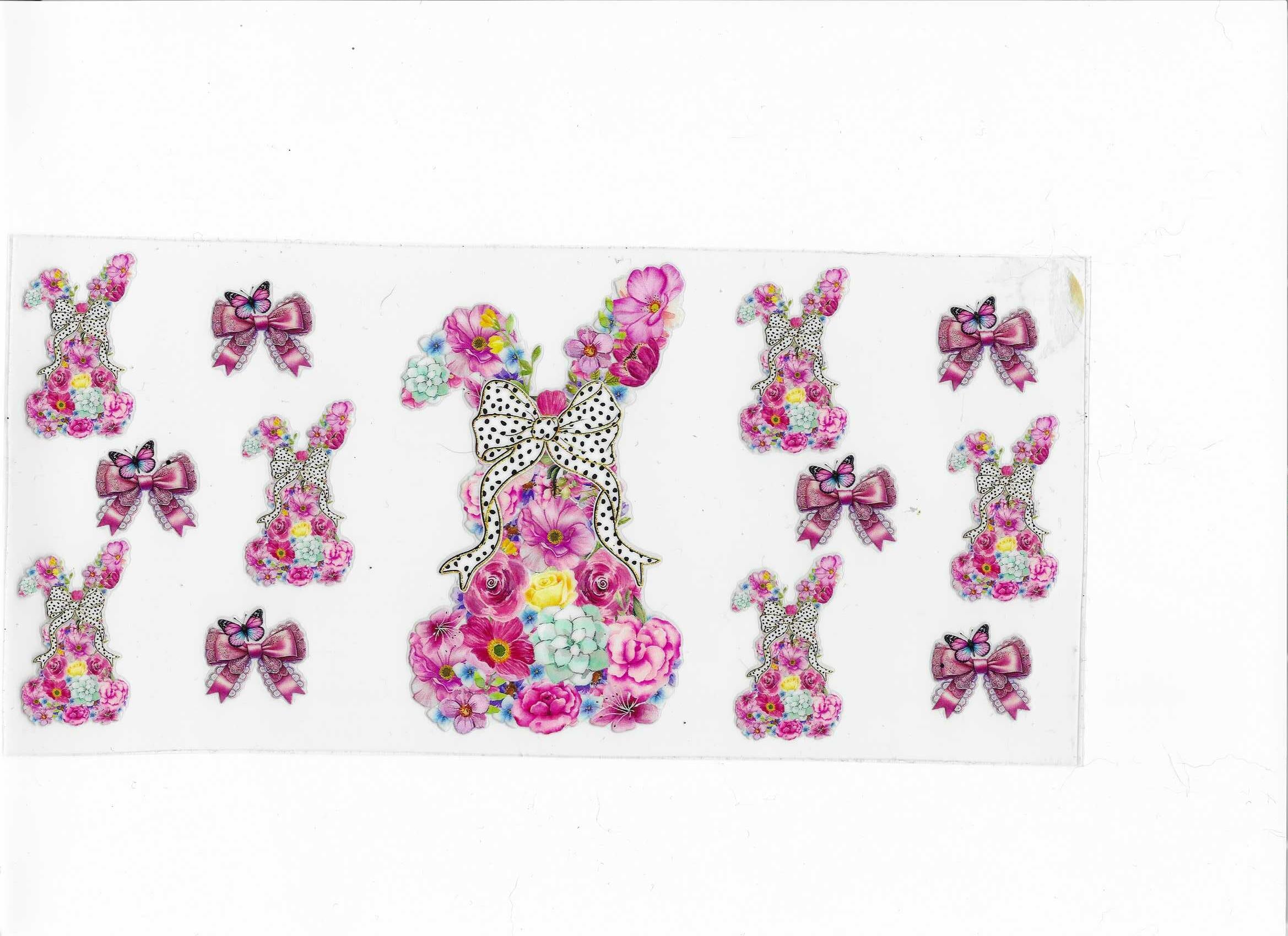 cup wrap flower bunny