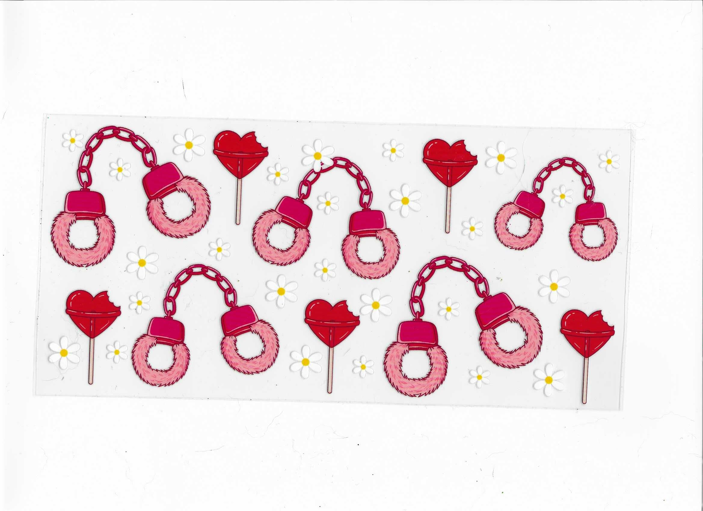 pink hand cuffs