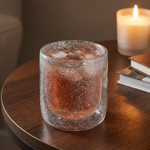 12oz Snow Globe Whiskey Glass